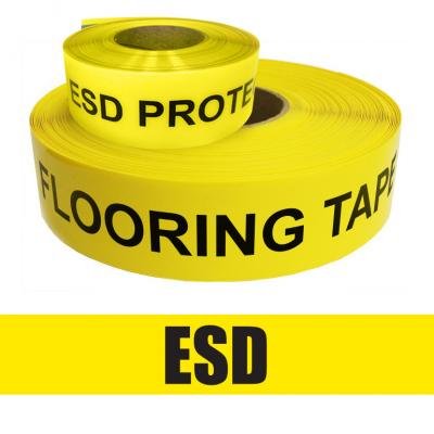 ESD Floor Tape DuraStripe IN-LINE Ergomat Floor Marking Tape 10 cm x 15 m Yellow Roll Type B